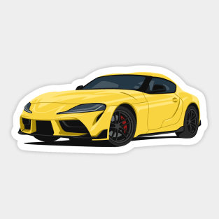 Supra 5th Generation GR A90 yellow Sticker